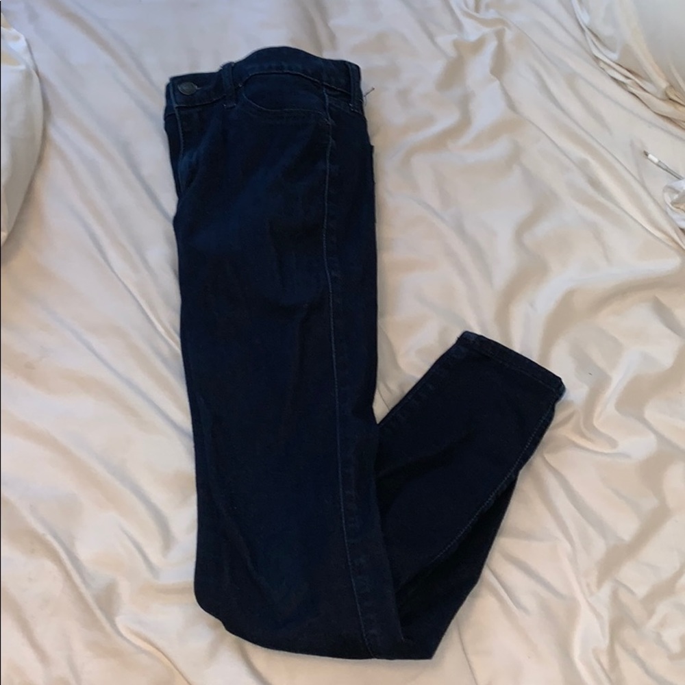 abercrombie dark wash super skinny jeans